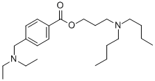 BENZOIC ACID, p-(DIETHYLAMINOMETHYL)-, 3-(DIBUTYLAMINO)PROPYL ESTER 化学構造式