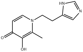 4(1H)-Pyridinone, 3-hydroxy-1-[2-(1H-imidazol-4-yl)ethyl]-2-methyl- (9CI) Structure