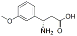 (S)-3-アミノ-3-(3-メトキシフェニル)プロパン酸 化学構造式