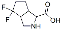 Cyclopenta[c]pyrrole-1-carboxylic acid, 4,4-difluorooctahydro- (9CI) 化学構造式