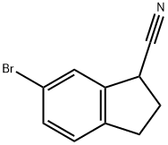 6-BROMO-2,3-DIHYDRO-1H-INDENE-1-CARBONITRILE Structure