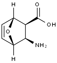 3-氨基-7-氧杂双环[2.2.1]庚-5-烯-2-羧酸盐酸盐 结构式
