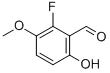 Benzaldehyde, 2-fluoro-6-hydroxy-3-methoxy- (9CI) 化学構造式