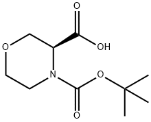 (3S)-3,4-吗啉二羧酸 4-叔丁酯,783350-37-8,结构式
