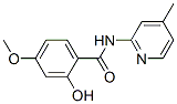 Benzamide, 2-hydroxy-4-methoxy-N-(4-methyl-2-pyridinyl)- (9CI) 化学構造式