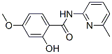 Benzamide, 2-hydroxy-4-methoxy-N-(6-methyl-2-pyridinyl)- (9CI) 化学構造式
