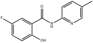 Benzamide, 5-fluoro-2-hydroxy-N-(5-methyl-2-pyridinyl)- (9CI) Struktur
