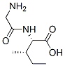 rac-(2R*,3R*)-2-(アミノアセチルアミノ)-3-メチルペンタン酸 化学構造式