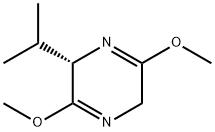(2S)-(+)-2,5-Dihydro-3,6-dimethoxy-2-isopropylpyrazine Struktur
