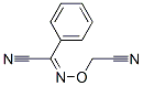 (2E)-2-(cyanomethoxyimino)-2-phenyl-acetonitrile Struktur