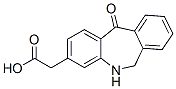 5,6-dihydro-11-oxodibenz(b,e)azepine-3-acetic acid 结构式