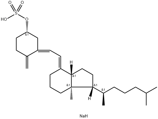 CHOLECALCIFEROL SULFATE SODIUM Structure