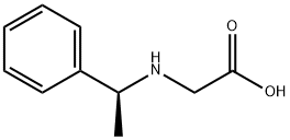 (S)-[(1-フェニルエチル)アミノ]酢酸 化学構造式