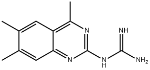 N-(4,6,7-三甲基喹唑啉-2-基)胍 结构式