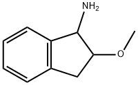 1H-Inden-1-amine,  2,3-dihydro-2-methoxy- Structure