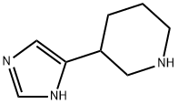 3-(1H-IMIDAZOL-4-YL)-PIPERIDINE 结构式