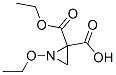 2,2-Aziridinedicarboxylicacid,1-ethoxy-,monoethylester(9CI) 化学構造式