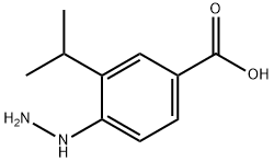 Benzoic acid, 4-hydrazino-3-(1-methylethyl)- (9CI) 化学構造式