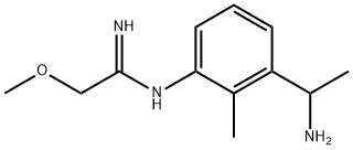 Ethanimidamide, N-[3-(1-aminoethyl)-2-methylphenyl]-2-methoxy- (9CI) 结构式