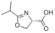 4-Oxazolecarboxylicacid,4,5-dihydro-2-(1-methylethyl)-,(4S)-(9CI) 化学構造式