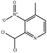 Pyridine, 2-(dichloromethyl)-4-methyl-3-nitro- (9CI) 结构式