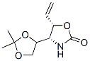 2-Oxazolidinone,4-[(4S)-2,2-dimethyl-1,3-dioxolan-4-yl]-5-ethenyl-,(4S,5S)-(9CI) Structure