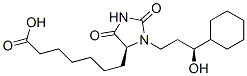 [S-(R*,R*)]-3-(3-cyclohexyl-3-hydroxypropyl)-2,5-dioxoimidazolidine-4-heptanoic acid Structure