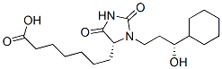 [R-(R*,R*)]-3-(3-cyclohexyl-3-hydroxypropyl)-2,5-dioxo-imidazolidine-4-heptanoic acid Struktur