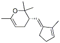 2H-Pyran,3,4-dihydro-2,2,6-trimethyl-3-[(E)-(2-methyl-2-cyclopenten-1-ylidene)methyl]-,(3S)-(9CI) Struktur