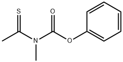 Carbamic  acid,  methyl(1-thioxoethyl)-,  phenyl  ester  (9CI) 化学構造式