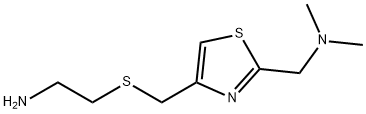2-(Dimethylaminomethyl)-4-(2-aminoethylthiomethyl)thiazole Struktur