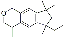 6-エチル-1,3,4,6,7,8-ヘキサヒドロ-4,6,8,8-テトラメチルシクロペンタ[g]-2-ベンゾピラン 化学構造式