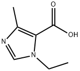 1-乙基-4-甲基-1H-咪唑-5-羧酸, 78449-68-0, 结构式