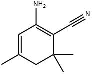 1,3-Cyclohexadiene-1-carbonitrile,  2-amino-4,6,6-trimethyl- 化学構造式