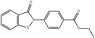 4-(3-氧代-2,3-二氢-1,2-苯并噻唑-2-基)苯甲酸甲酯,78471-81-5,结构式