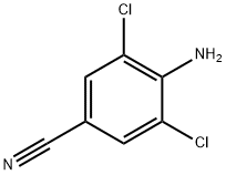 4-アミノ-3,5-ジクロロベンゾニトリル 化学構造式