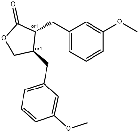 trans-Dihydro-3,4-bis[(3-Methoxyphenyl)Methyl]-2(3H)-furanone,78473-70-8,结构式