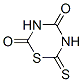 dihydro-6-thioxo-2H-1,3,5-thiadiazine-2,4(3H)-dione 结构式