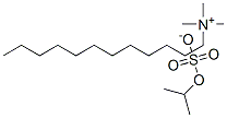 dodecyltrimethylammonium isopropyl sulphate Structure
