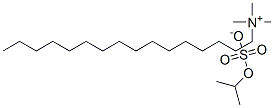 hexadecyltrimethylammonium isopropyl sulphate Structure
