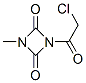 1,3-Diazetidine-2,4-dione, 1-(chloroacetyl)-3-methyl- (9CI) Struktur