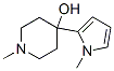 1-methyl-4-(1-methylpyrrol-2-yl)-4-piperidinol Structure