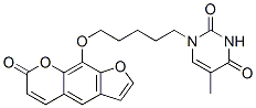 78497-52-6 5-Methyl-1-(5-((7-oxo-7H-furo(3,2-g)(1)benzopyran-9-yl)oxy)pentyl)-2,4 (1H,3H)-pyrimidinedione