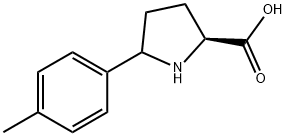 Proline, 5-(4-methylphenyl)- (9CI) 结构式