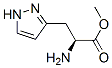 1H-Pyrazole-3-propanoicacid,alpha-amino-,methylester,(S)-(9CI) 结构式