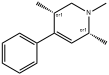Pyridine, 1,2,5,6-tetrahydro-1,2,5-trimethyl-4-phenyl-, cis- (9CI) Structure