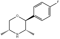 Morpholine, 2-(4-fluorophenyl)-3,5-dimethyl-, [2S-(2alpha,3ba,5ba)]- (9CI) Structure