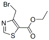 5-Thiazolecarboxylicacid,4-(bromomethyl)-,ethylester(9CI) Struktur