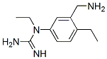 Guanidine, N-[3-(aminomethyl)-4-ethylphenyl]-N-ethyl- (9CI) Struktur