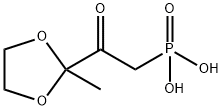 Phosphonic acid, [2-(2-methyl-1,3-dioxolan-2-yl)-2-oxoethyl]- (9CI) Structure